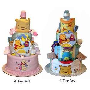    Tumbleweed Babies 1080304 Winnie the Pooh 4 Tier Diaper Cake Baby