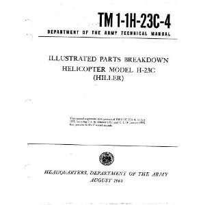   23 C Helicopter Parts Catalog Manual OH 23) Hiller UH 12 (HTE  Books