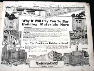 Building Materials orig 1923 Montgomery Ward Construction Catalog 