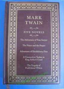 Mark Twain Five Novels Canterbury Classics Leather Bound Hardcover 