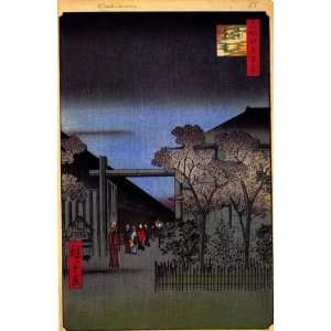   Art Utagawa Hiroshige Dawn Inside the Yoshiwara