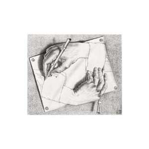  Drawing Hands Mc Escher. 14.00 inches by 11.00 inches 
