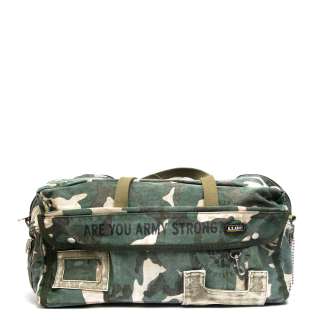 US Army Drum Duffle Main zip Compartment Plenty of Exterior and 