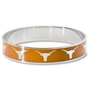  University of Texas Enamel Team Bracelet/Silver Plated 