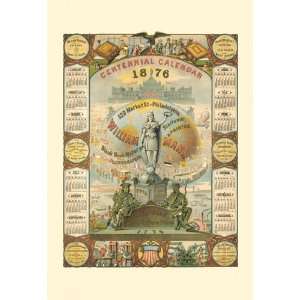  William Mann 1876 Centennial Calendar 16X24 Giclee Paper 
