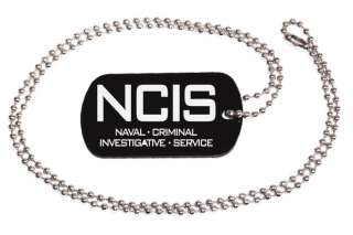 NCIS Logo Dog Tag w/chain Laser engraved tv show  