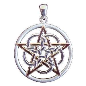   Sterling Silver Pentacle Pendant   Wiccan Pagan Jewelry Jewelry