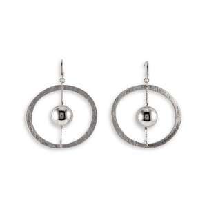  Unique Silver Tone Round Modern Fashion Dangle Earrings Jewelry
