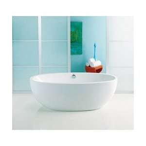   Contura II Freestanding White Tub CO7240T2 CP Drain