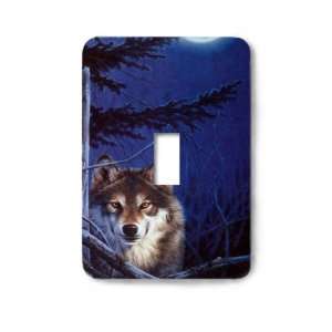    Lone Wolf Decorative Steel Switchplate Cover