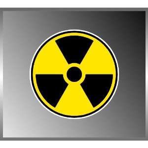 Nuclear Radiation Symbol Warning Sign Vinyl Decal Bumper Sticker 5 X 