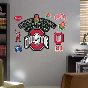  Ohio State Buckeyes 2010 Rose Bowl Champions Fathead NIB 