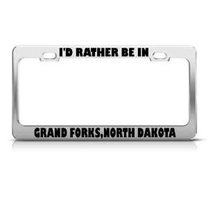  Rather In Grand Forks North Dakota Metal license plate 
