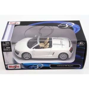   Maisto Special Edition 1/24 Audi R8 V10 Spyder White Toys & Games
