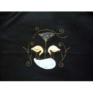 Galilee Hand Painted Silk Appliqué Wading Birds Motif T Shirts (From 