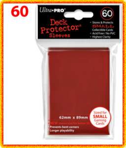 60 Ultra Pro DECK PROTECTOR Card Sleeves RED YuGiOh 074427826833 