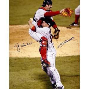 Keith Foulke and Jason Varitek Boston Red Sox   Horizontal 