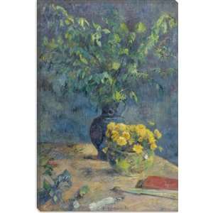  Deux Vases De Fleurs Et Un Eventail 1885 by Paul Gauguin 