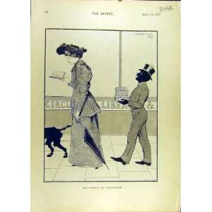  1896 Library Knnowledge Comedy Sketch Cigarrete Smoke 