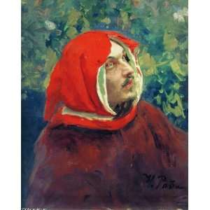 FRAMED oil paintings   Ilya Repin   24 x 30 inches   Portrait of Dante 
