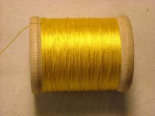 UP FOR SALE IS AN ANTIQUE ROYAL SILK COMPANY YELLOW THREAD #308 