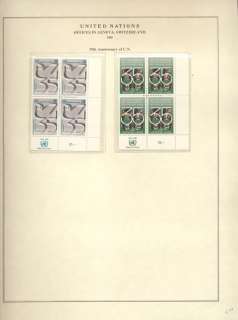 1969 1998 Huge Geneva Inscription Blk Collection (MNH)  