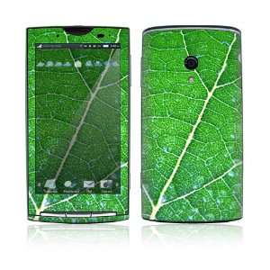   Xperia X10 Skin Decal Sticker   Green Leaf Texture 