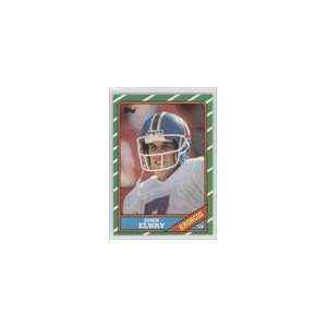  1986 Topps #112   John Elway Sports Collectibles