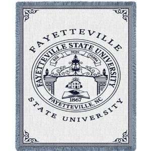  Fine Art Tapestry Fayetteville State Univ Seal Throw 
