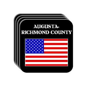  US Flag   Augusta Richmond County, Georgia (GA) Set of 4 