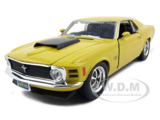 1970 FORD MUSTANG BOSS 429 YELLOW 124 DIECAST MODEL  