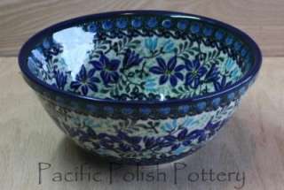 Polish Pottery CA Unikat 1367 Nesting Mixing Bowl Signature Stoneware 