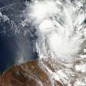 com Tropical Cyclone Laurence Off the Northwestern Coast of Australia 