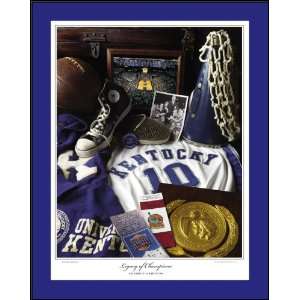   UK Wildcat Legacy of Champions Basketball Poster