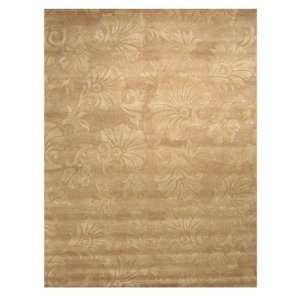   Wool Beige Damask Jaden Contemporary Rug Rectangle Size 5 x 8 Baby