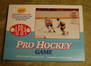 APBA Pro Hockey Game 1992 1993 Season  