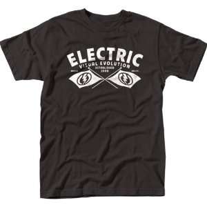 Electric Marca Premium Mens Short Sleeve Race Wear Shirt   Black / 2X 