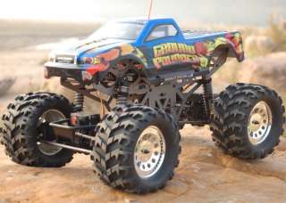 NIB RC REDCAT GROUND POUNDER 1/10 ELECTRIC 4X4 MONSTER TRUCK~POWERFUL 