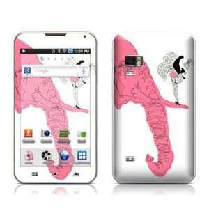 Pink Elephant Design Protective Decal Skin Sticker for Samsung Galaxy 