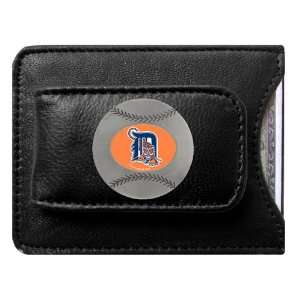  Detroit Tigers MLB Credit Card/Money Clip Holder (Leather 
