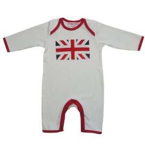  Powell Craft Union Jack Baby Grow 12 18 Months Baby