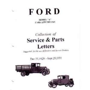   1929 1930 1931 FORD MODEL A AA Service Bulletins Manual Automotive