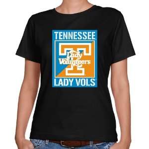 Vol T Shirts  Tennessee Lady Vols Ladies Black Stencil Classic Fit T 