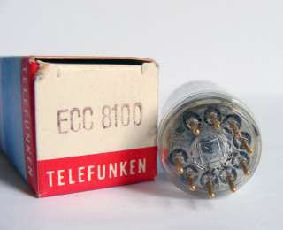 Rare NOS (New Old Stock) TELEFUNKEN ECC8100 GOLD PIN vintage electron 
