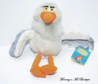   new with tags Applause Ariels friend Scuttle the seagull plush toy