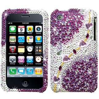   DIAMOND BLING CRYSTAL FACEPLATE CASE COVER APPLE IPHONE 2 3G 3GS