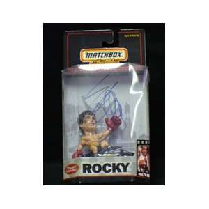  Signed Stallone, Sylvestore Matchbox Rocky Car and Figure 