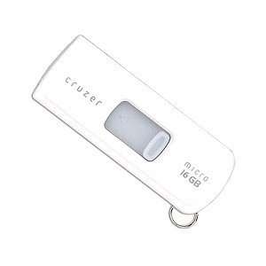  SanDisk Cruzer Micro 16GB USB 2.0 Flash Drive (White 