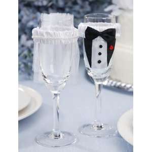  Bride and Groom Glass Covers