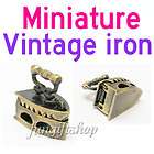 Vintage 112 Metal Sewing Iron Dollhouse Miniature  